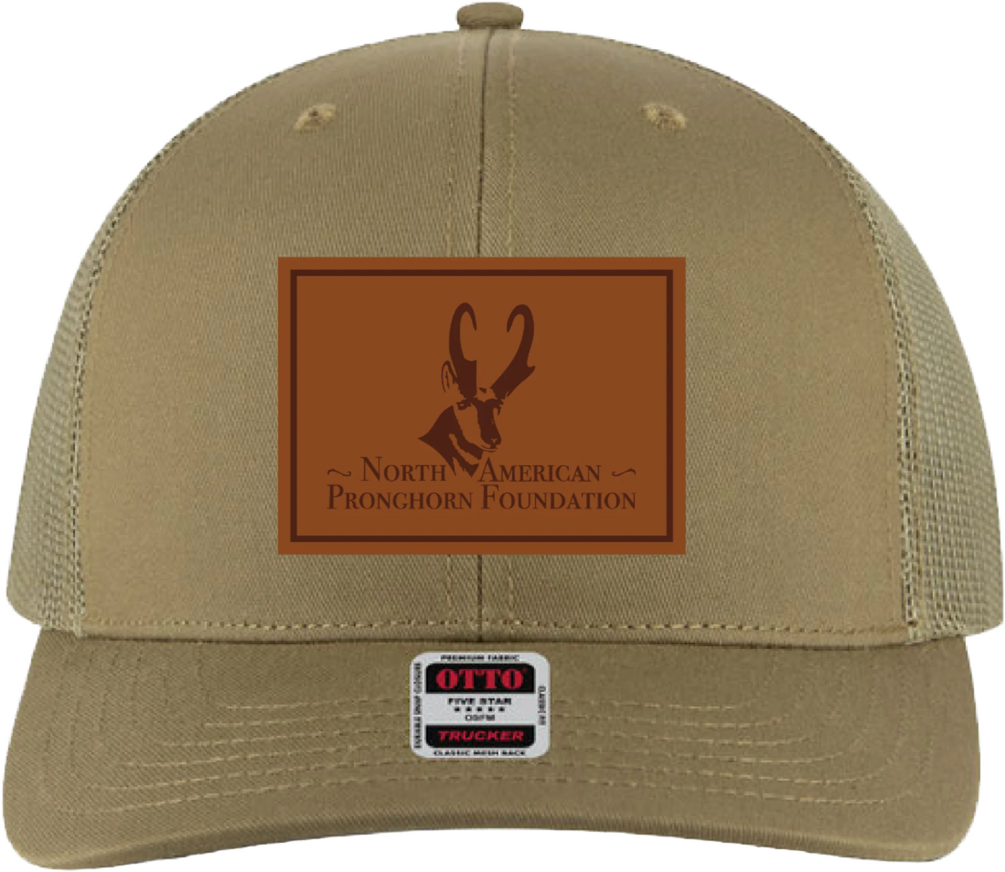 NAPF Leather Patch Trucker